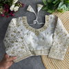 Heavy Pure Vichitra Silk Jari Embroidery & Sequence Work Blouses Suppliers In India